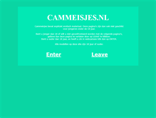 Tablet Screenshot of cammeisjes.nl